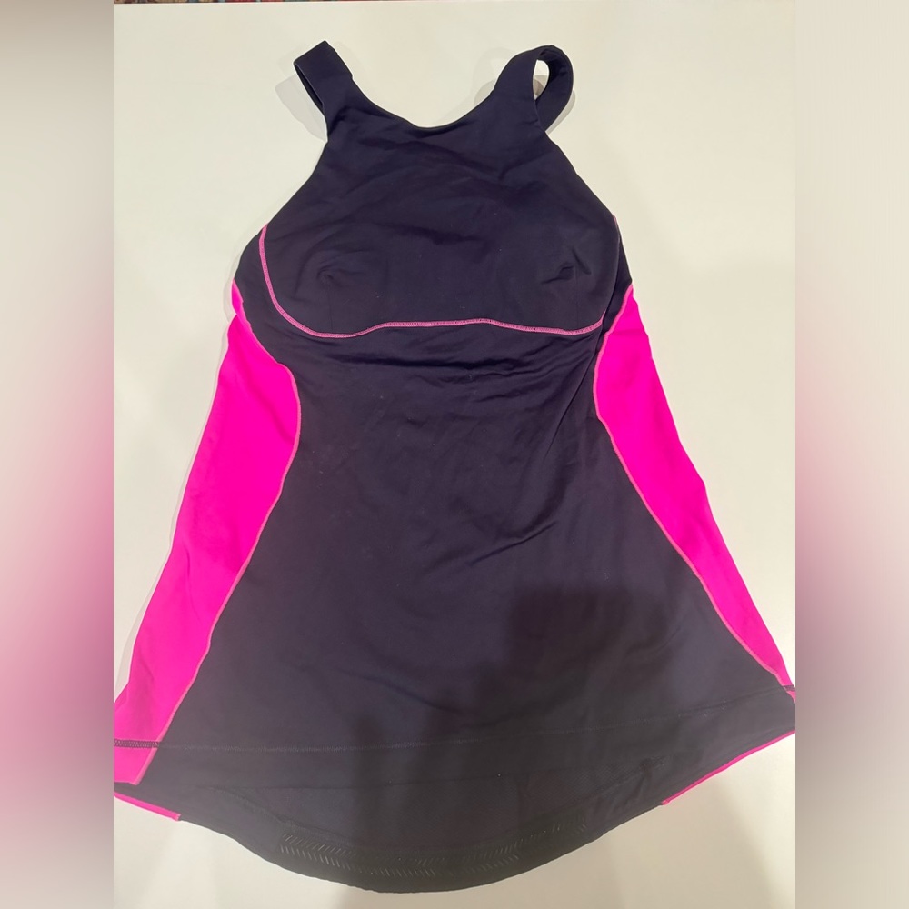 Vintage pink and purple split lulu lemon tank top